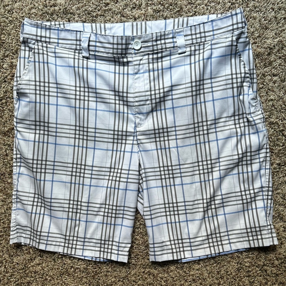 Sharp *UNDER ARMOUR Loose* double logo casual golf ⛳️ shorts - men’s 40 - nice!